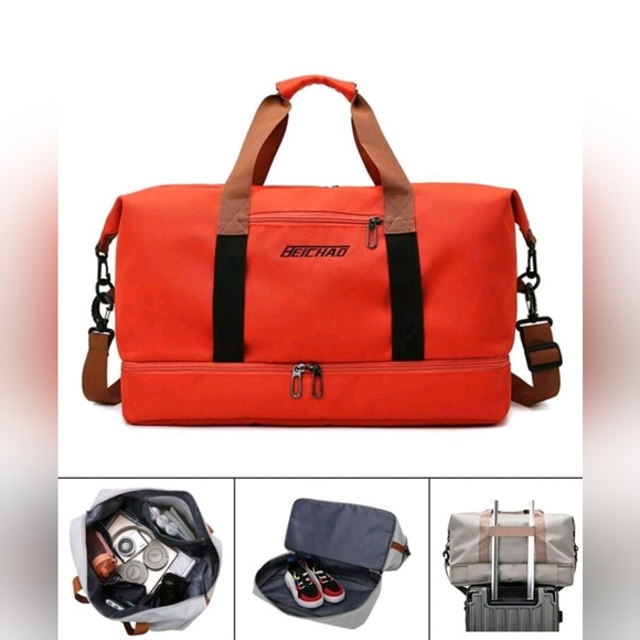 NEW Orange Duffle Bag - Picture 3 of 7